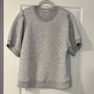 Marine Layer Gray Quilted Sweatshirt